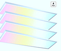 AIKVSXER 4 Pack 1x4 LED Flat Panel Light Surface Mount White,