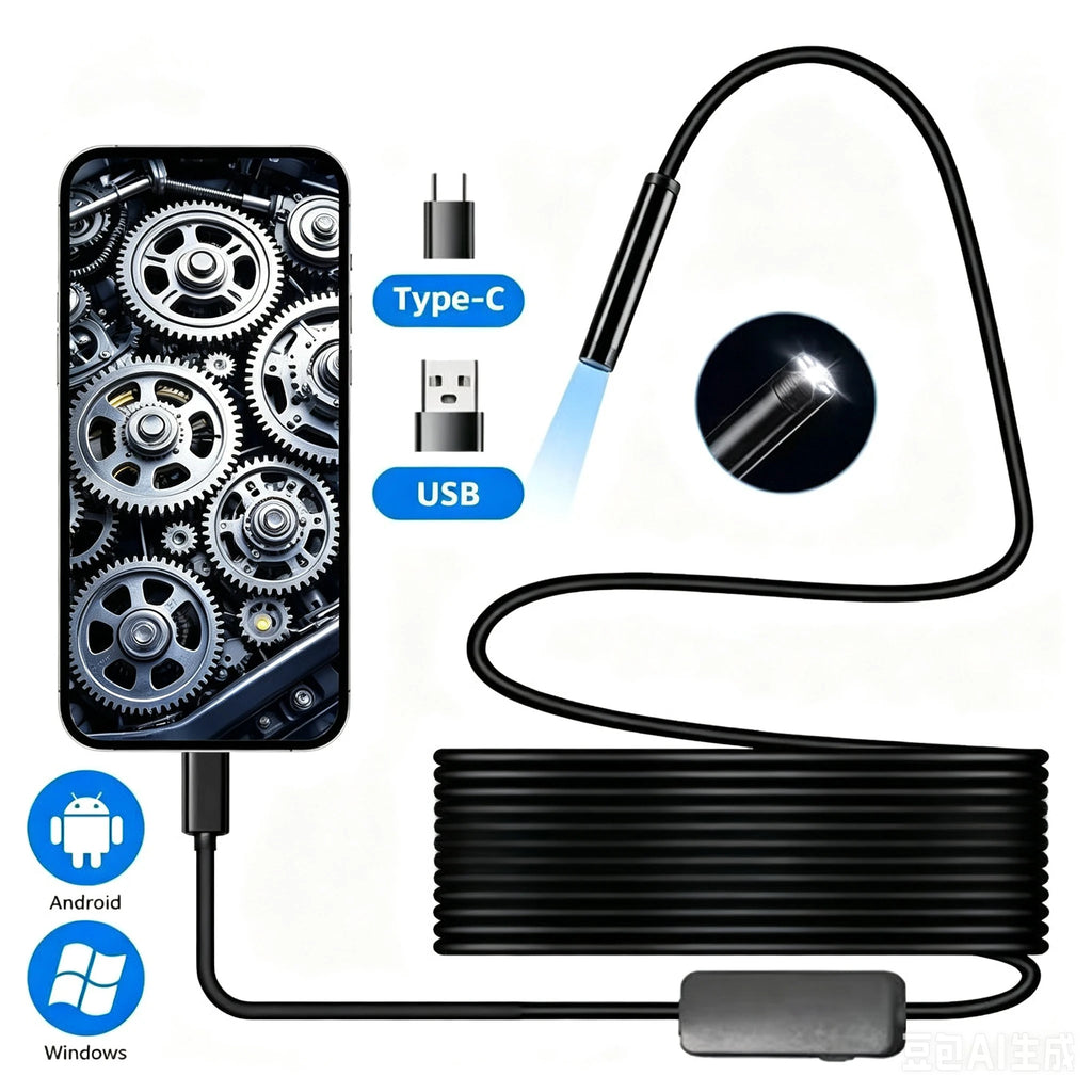 7mm HD Borescope Inspection Camera – 3m & 5m