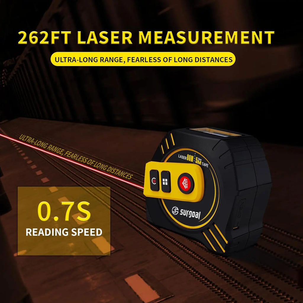 2-in-1 Laser Tape Measure