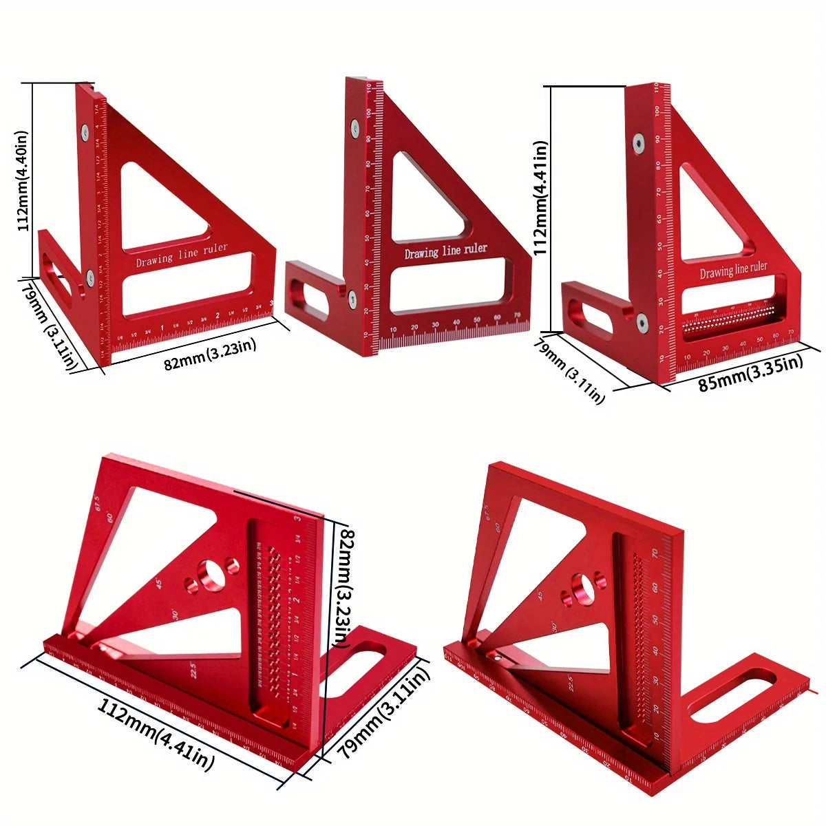 Aluminum Carpenter Square & Protractor