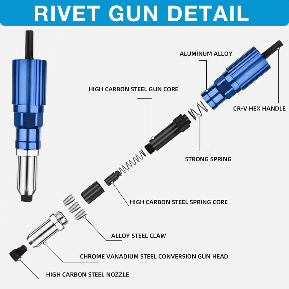 Electric Rivet Gun Adapter