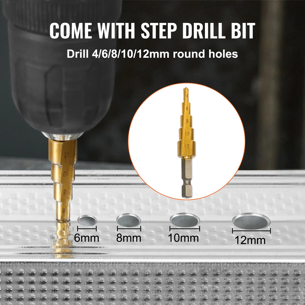 Double-Head Sheet Metal Cutter Drill Attachment