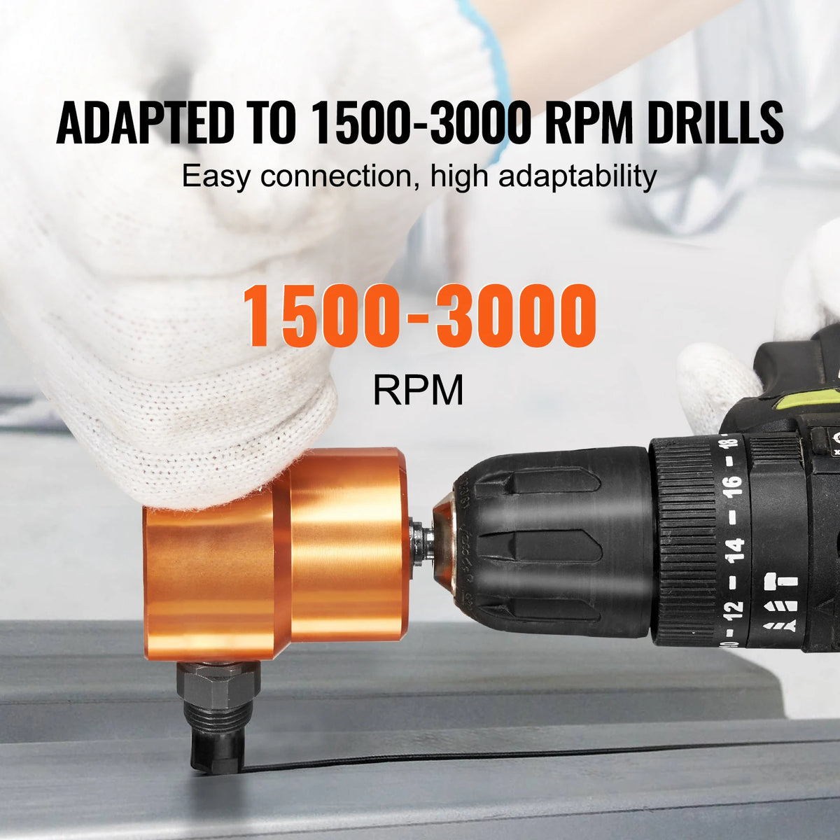 Double-Head Sheet Metal Cutter Drill Attachment