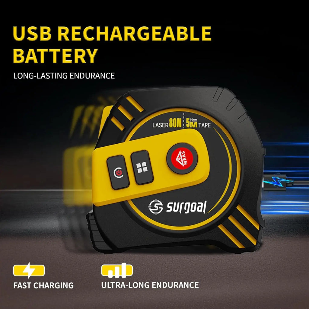 2-in-1 Laser Tape Measure