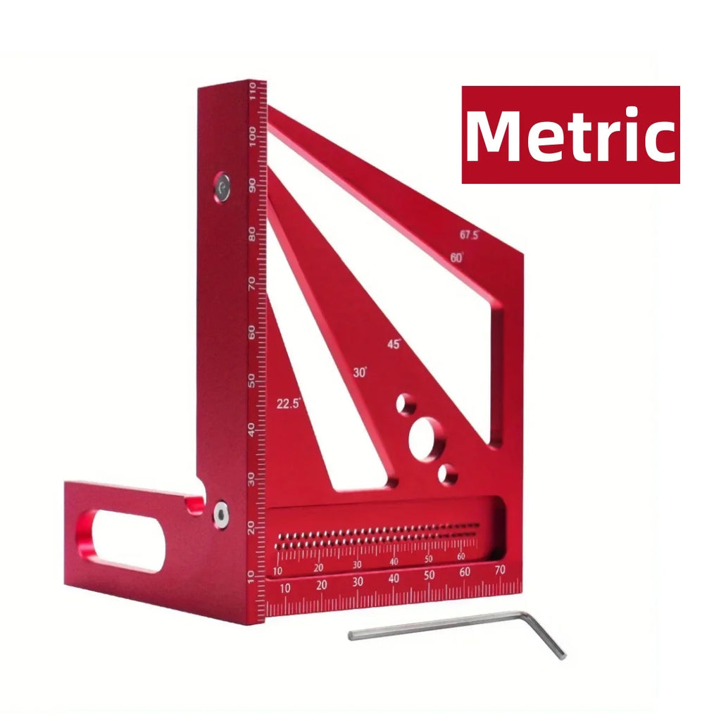 Aluminum Carpenter Square & Protractor