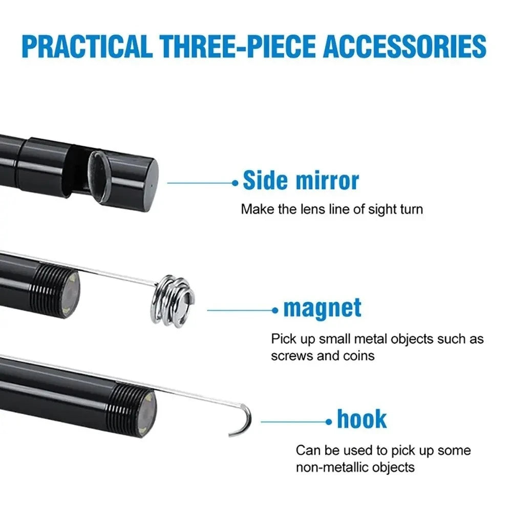 7mm HD Borescope Inspection Camera – 3m & 5m