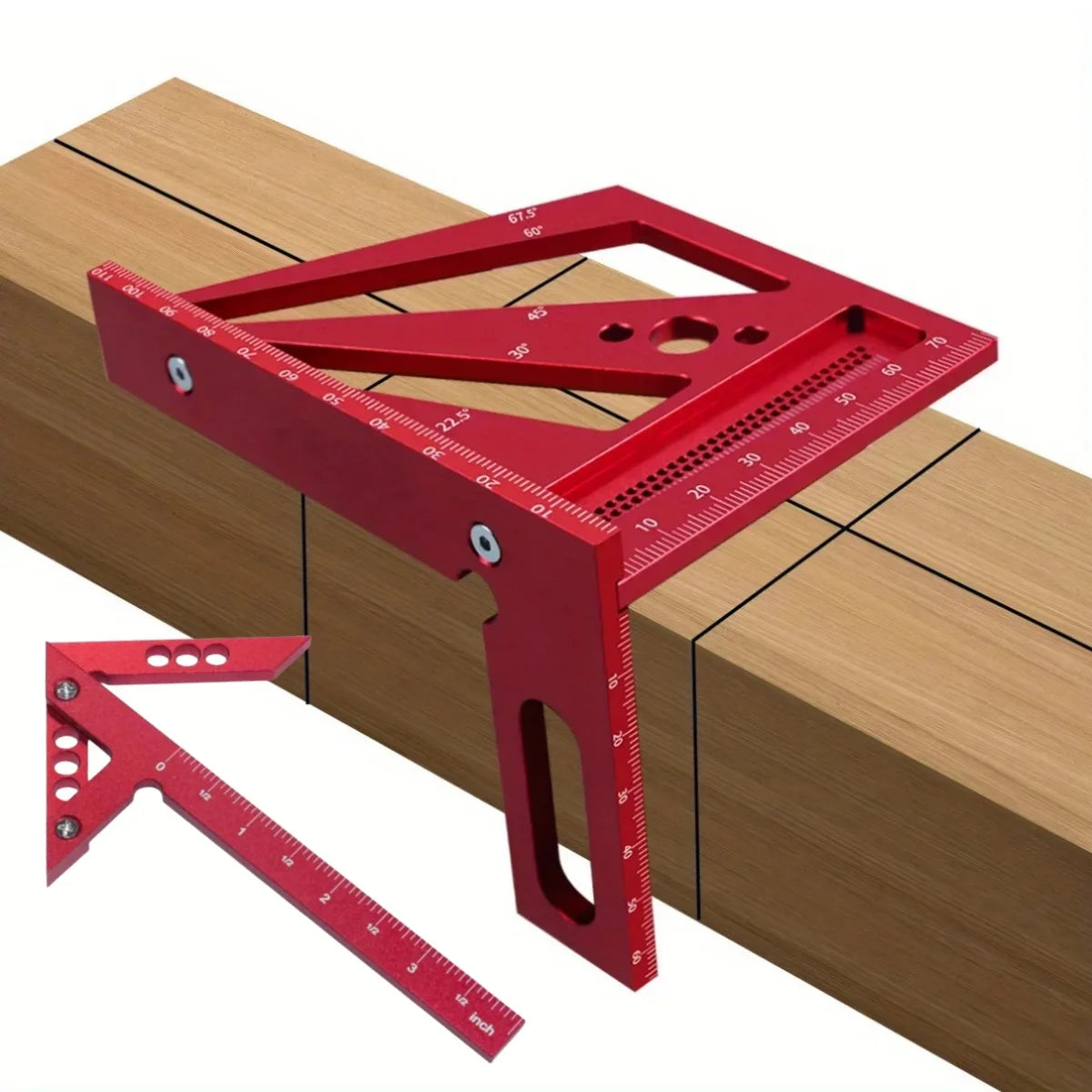 Aluminum Carpenter Square & Protractor
