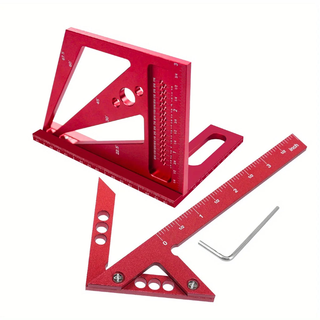 Aluminum Carpenter Square & Protractor