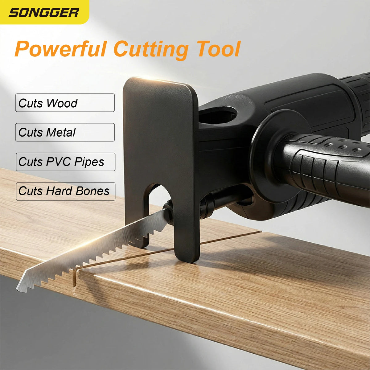 Drill-to-Chainsaw Converter Kit