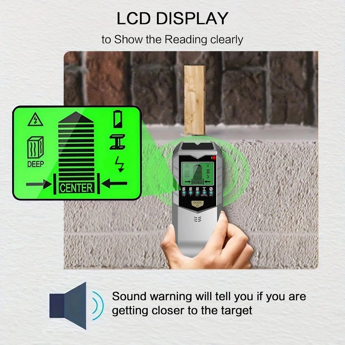 5-in-1 Wall Scanner & Stud Finder