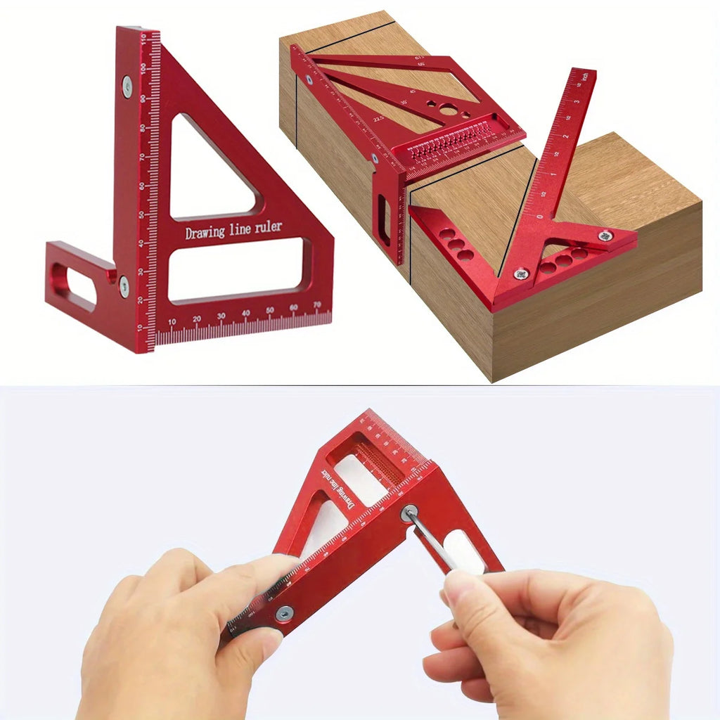 Aluminum Carpenter Square & Protractor